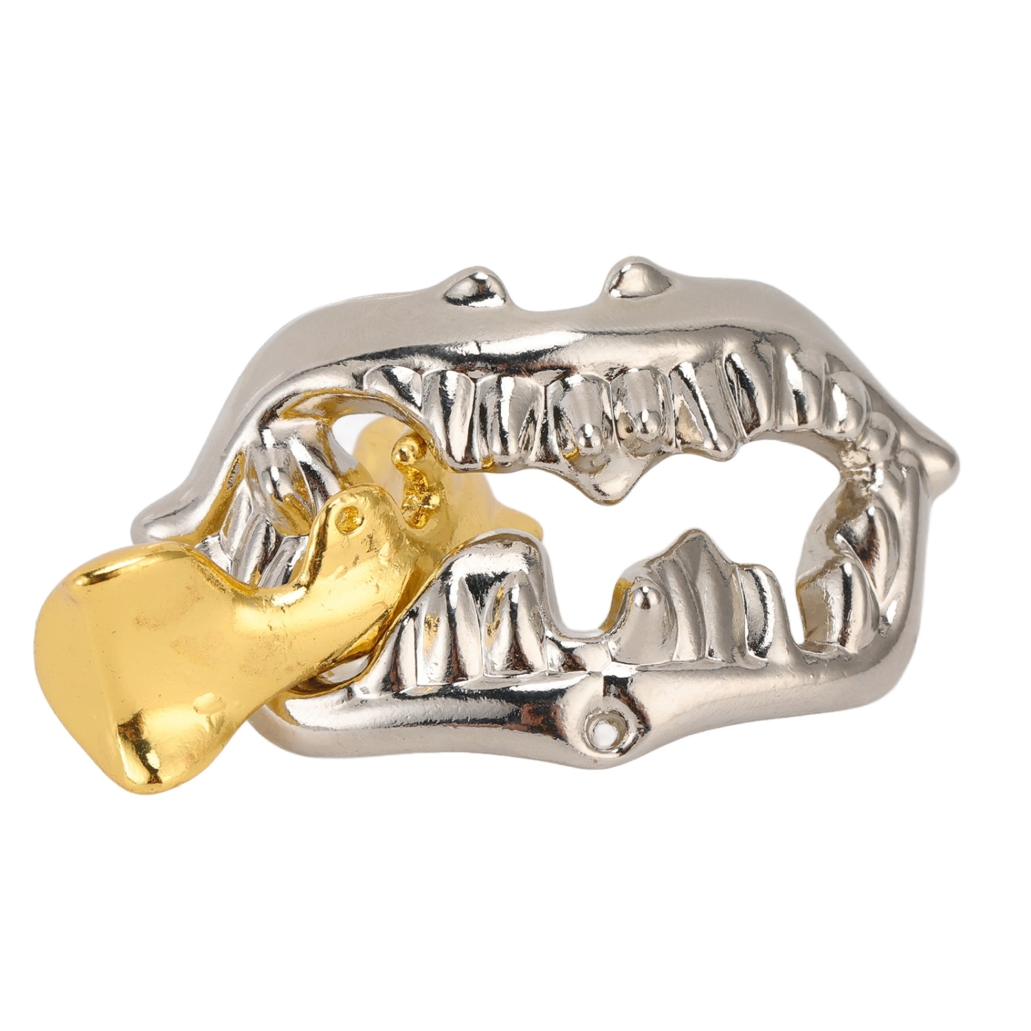 Alloy Brain Teaser Puzzles Adult Intelligence Buckle Puzzle Lock Toy Challenge Unlock GameMagic Mouth Fish