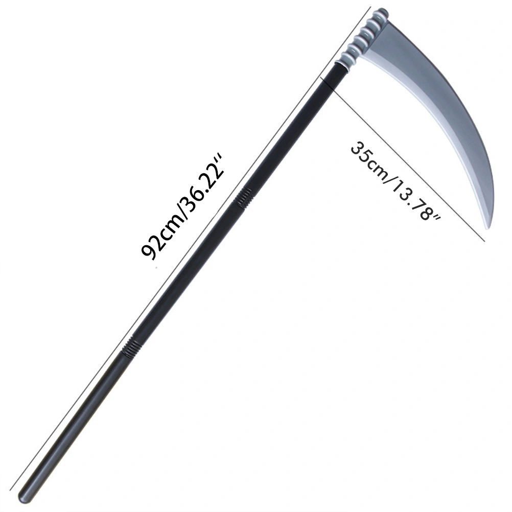 4 Section Splicing Grim Reaper Scythe Demon Trident Toy Halloween Cosplay Props