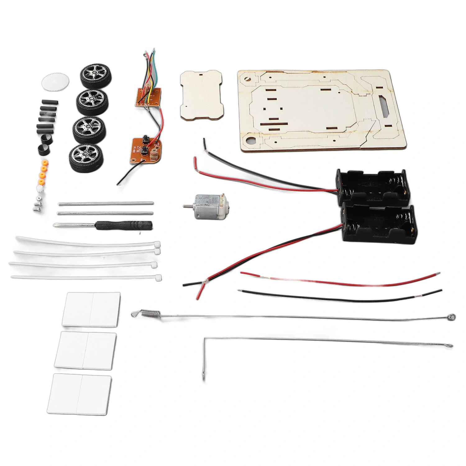DIY Wireless Remote Control Car Wooden RC Car Model Kit for Boys and Girls Teens and Adults