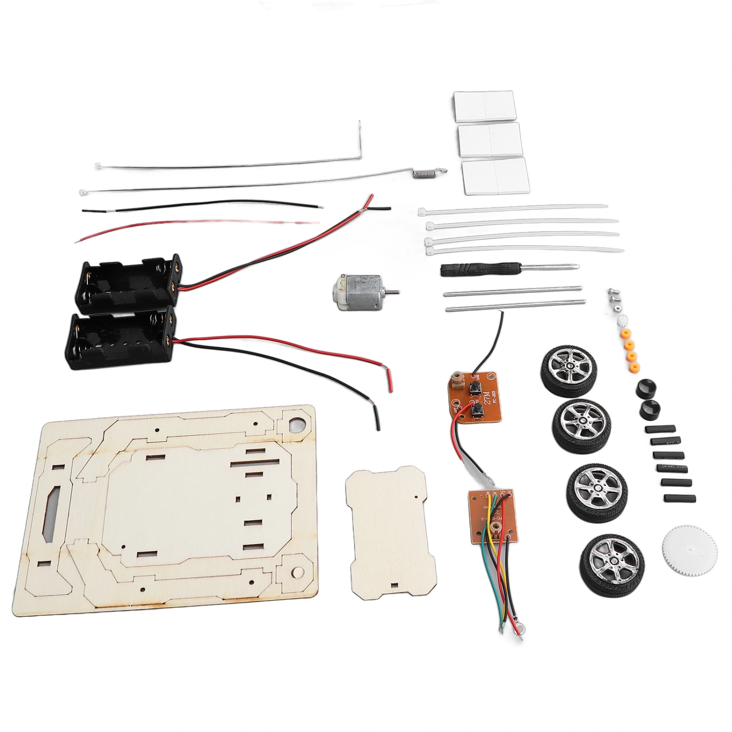 DIY Wireless Remote Control Car Wooden RC Car Model Kit for Boys and Girls Teens and Adults