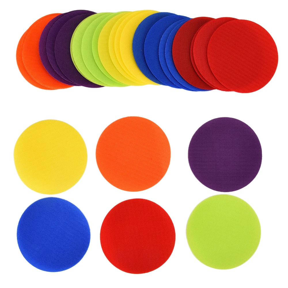 Carpet Markers Children Game Indoor Activity Colorful Carpet Spot Markers for Classroom KindergartenRound