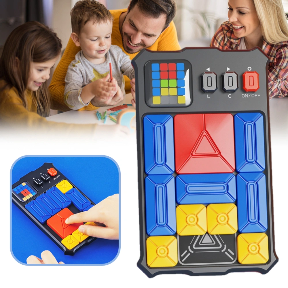 Sliding Puzzle Toy Portable Electronic Board Game Toy Educational Toys Gift for Kids