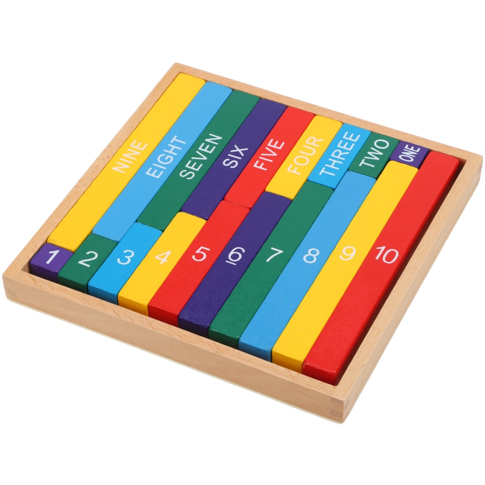 Montessori Colored Decimal Bar Educationl Wooden Teaching Aids for Mathematics LearningProfessional Color Decimal Stick