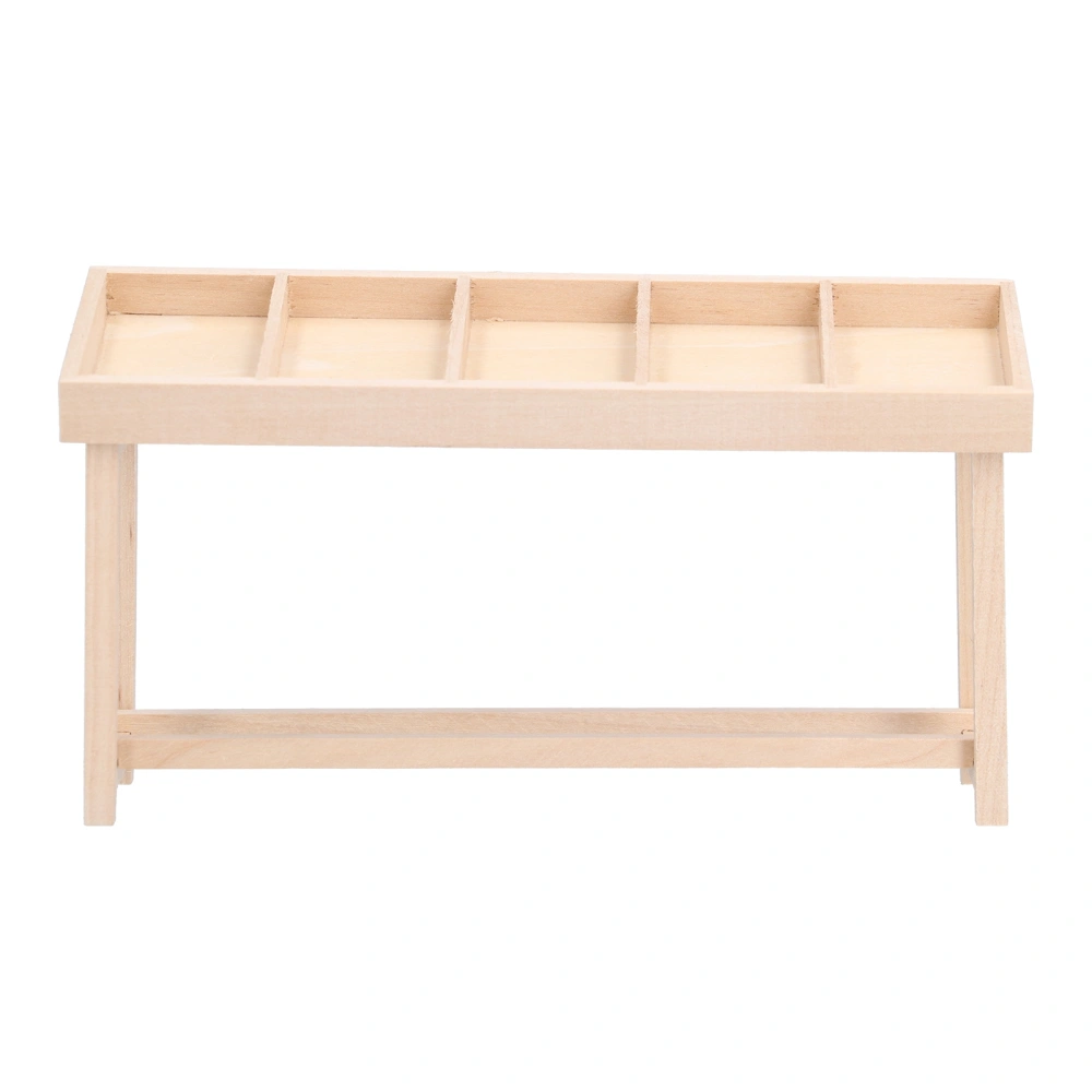 Doll House Shelf Display Racks 1:12 Miniature Wooden Stand Shelf for Doll House DIY OrnamentFruit and Vegetable Rack 1