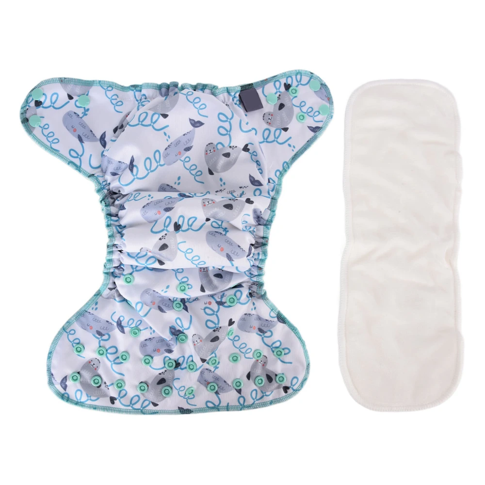 Newborn All in One Diaper Breathable Natural One Size Baby All in One Cloth DiaperSMT090‑EF204