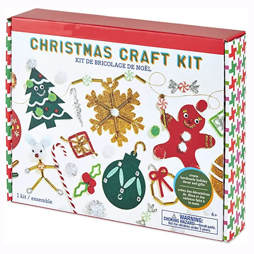 Christmas Felt Educational Toy Material Kit DIY Handmade Toy Set Great Gift for Children