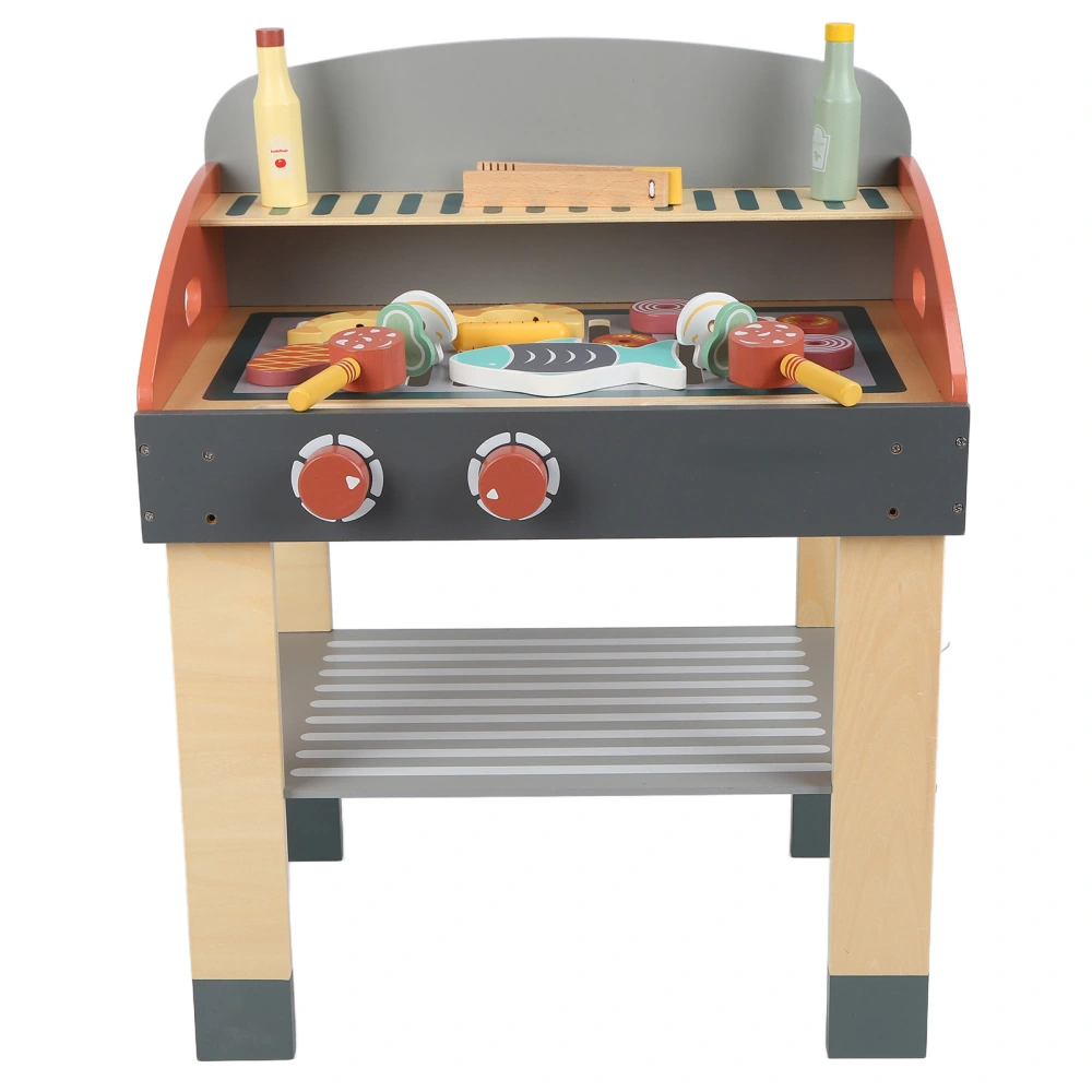 Kids Kitchen BBQ Simple Beautiful Fine Motor Exquisite Sturdy Durable Smoothness Kitchen Playset for Kids