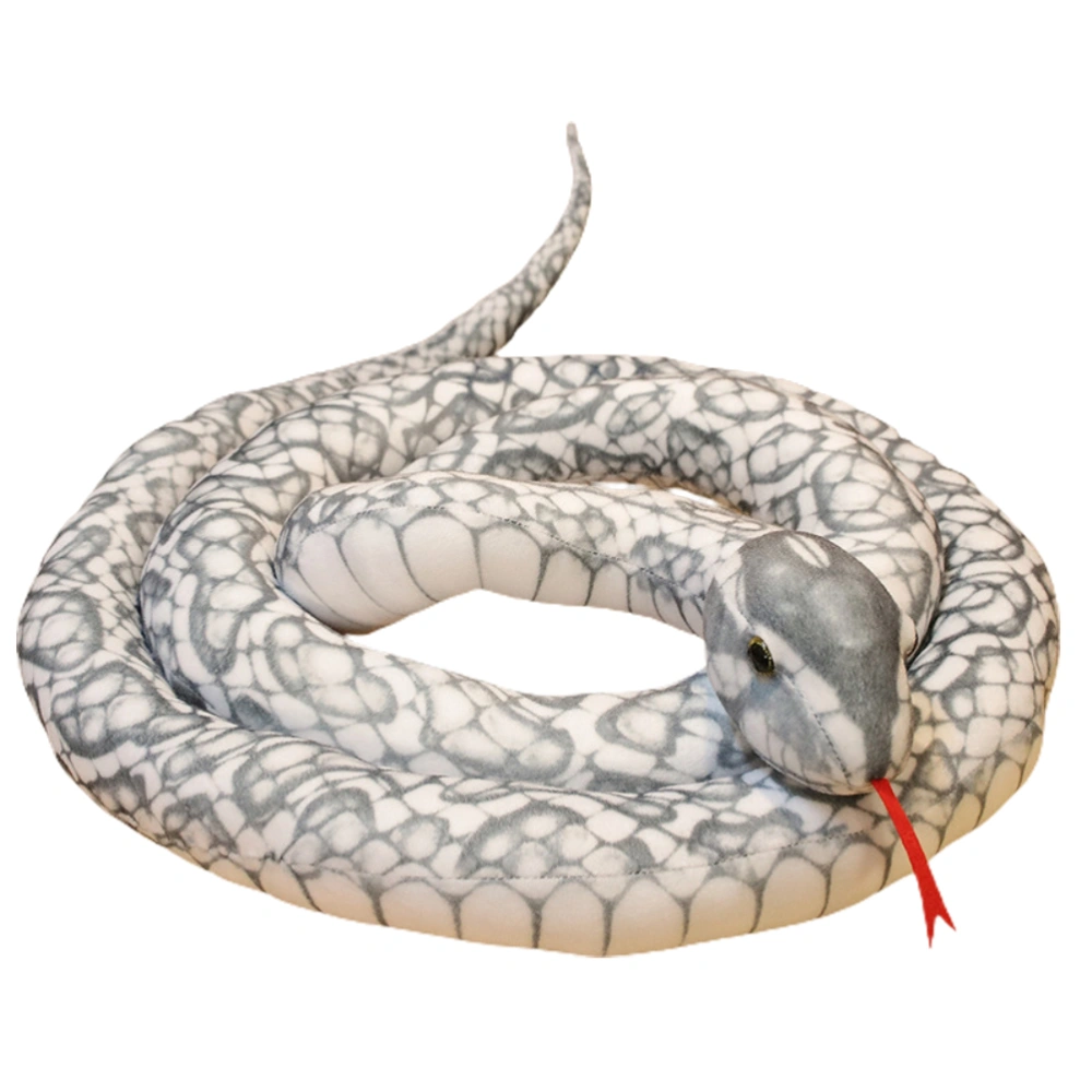 200cm Simulation Stuffed Python Children s Toy Plush Animal Snake Toy Home Decoration Gift for Kids and Friends