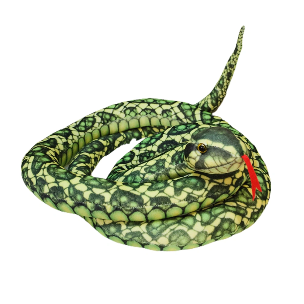 300cm Simulation Stuffed Python Children s Toy Plush Animal Snake Toy Home Decoration Gift for Kids and Friends