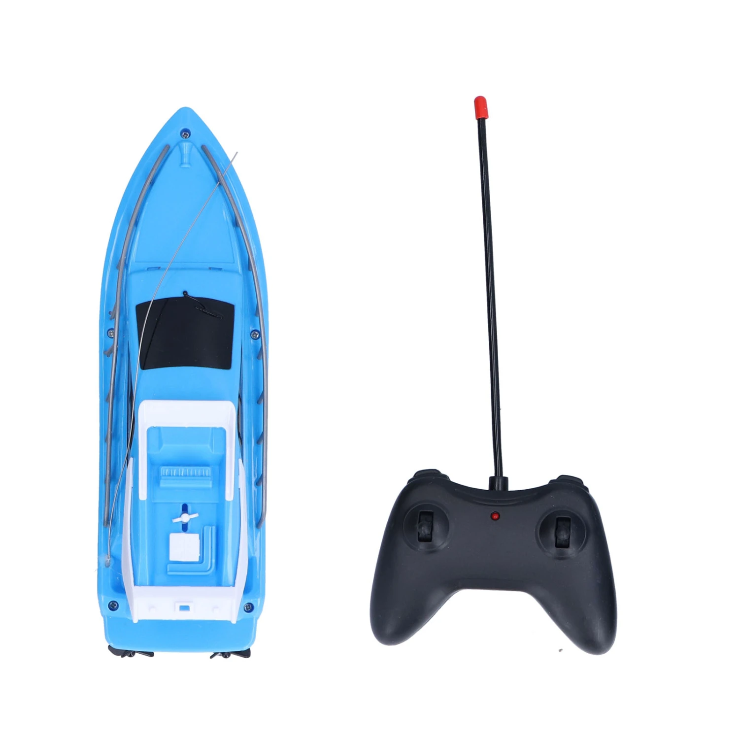 Wireless Remote Control Boat 2.4Ghz Radio Controlled Boat High Speed Race Boat ToysBlue