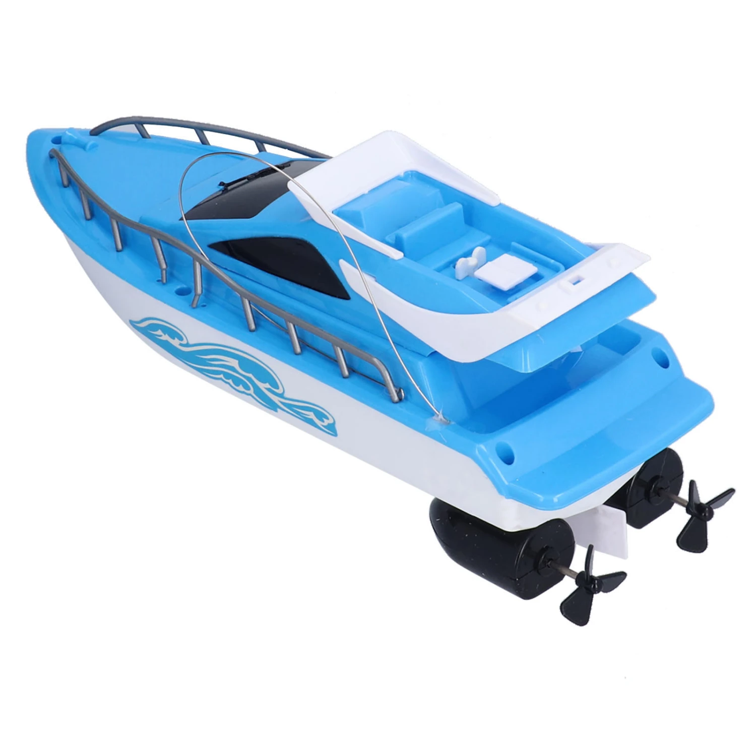 Wireless Remote Control Boat 2.4Ghz Radio Controlled Boat High Speed Race Boat ToysBlue