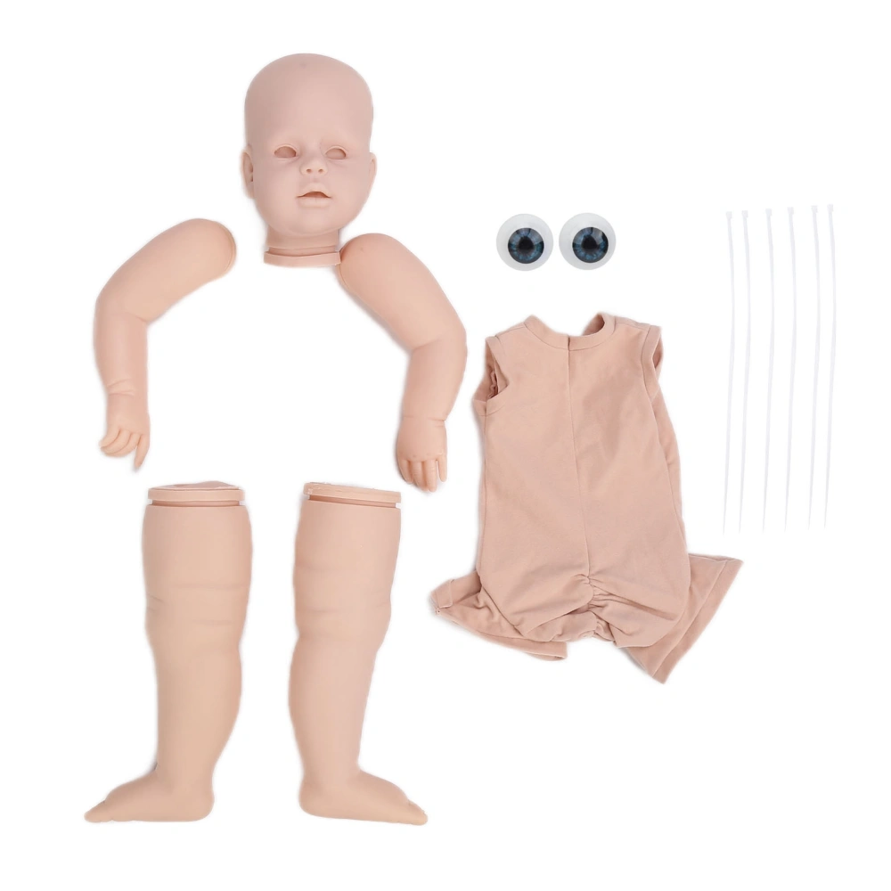 28 Inches Blank Reborn Baby Doll Kit Vinyl Unpainted Soft Limbs DIY Infant Doll Parts Set