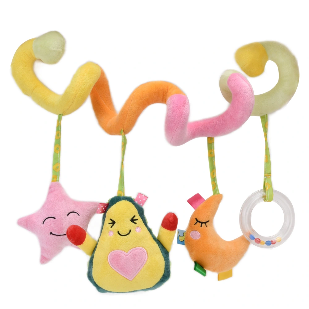 Baby Spiral Wrap Crib Bed Toy Cartoon Cute Stroller Car Seat Hanging Plush Rattle Toy#1