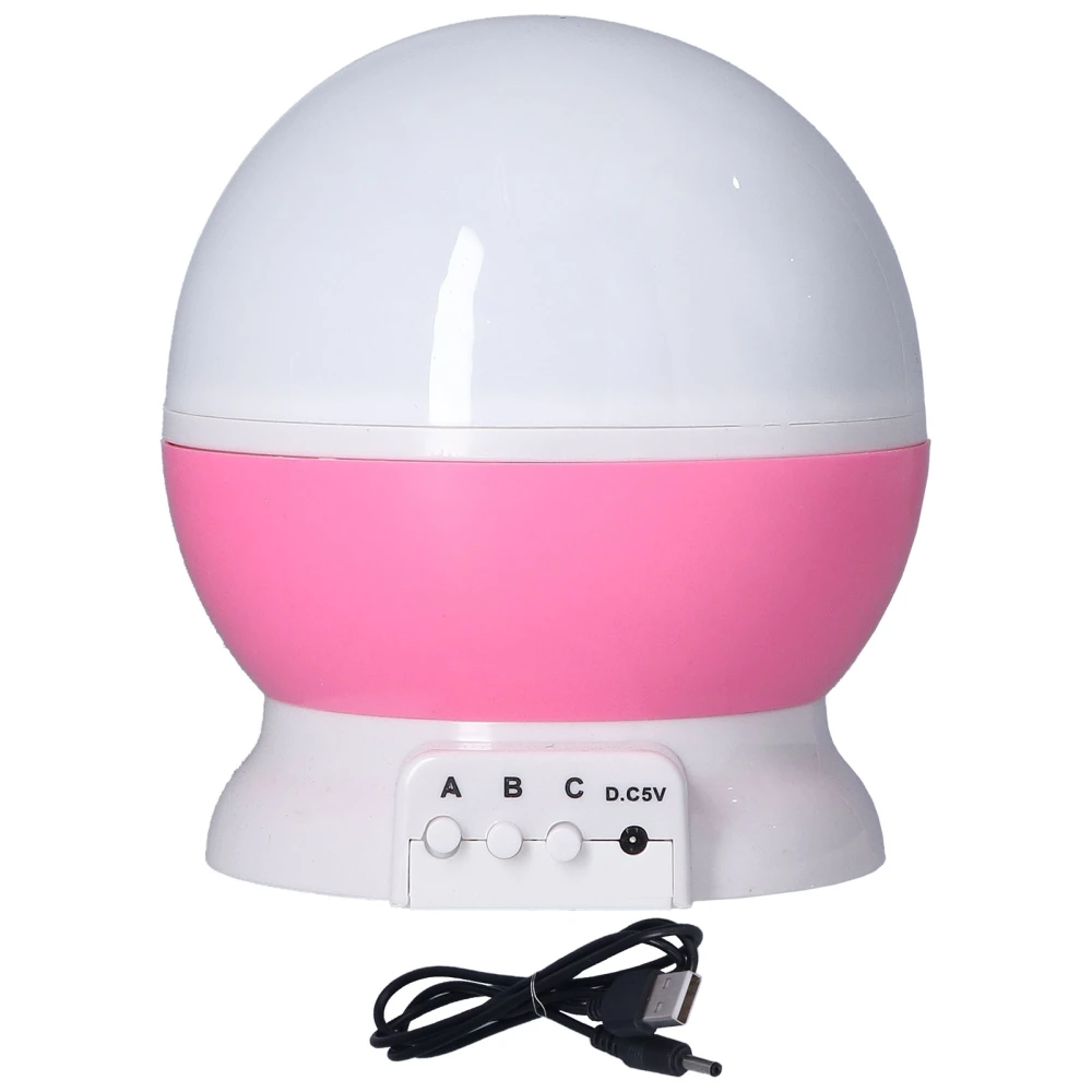 Baby Night Light Projector Rotating Star Sky Projection Light Night Lamp with Color ChangePink