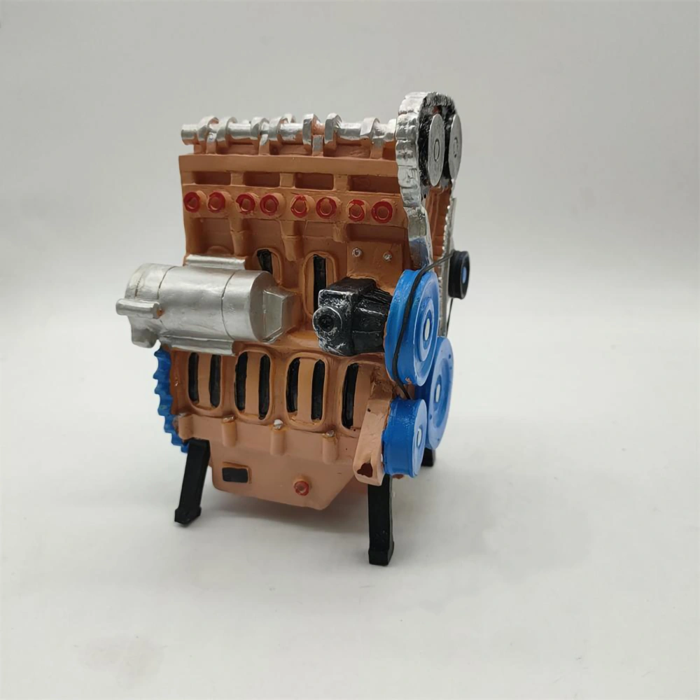 Resin Ornaments Engine Ornament Resin Vehicle Engine Model Engine Art Sculpture Collectible