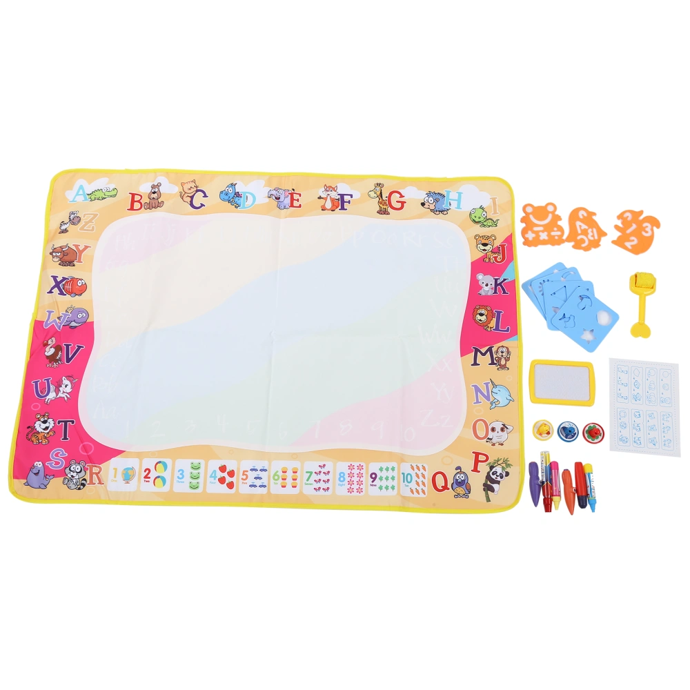 Water Drawing Mat Luminous Animal Model Large Water Painting Writing Mat Toys for Kids#B