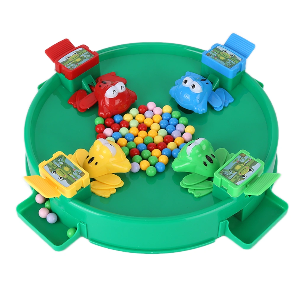 Animal Eating Beans Toy Colorful Parent Child Interactive Eat Bean Board Game Educational Toy4 Players Style Green