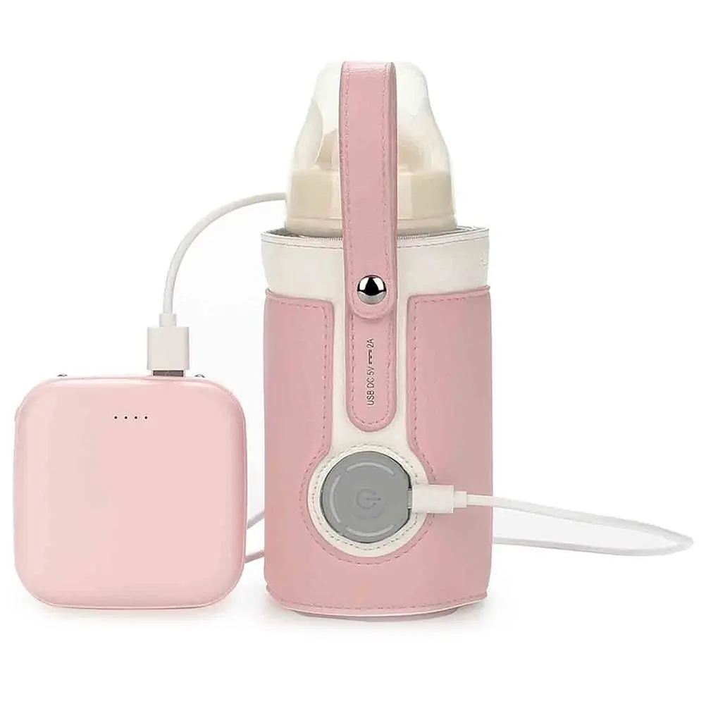 Bottle Warmer Bag 3 Temperature Adjustable Portable Baby Bottle Warmer for Home and on the Go