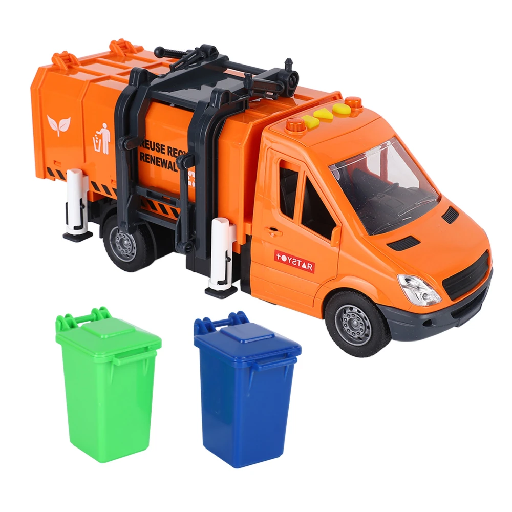 Sanitation Garbage Truck Model Sanitation Vehicle Diecast Model Car Toys for Kids