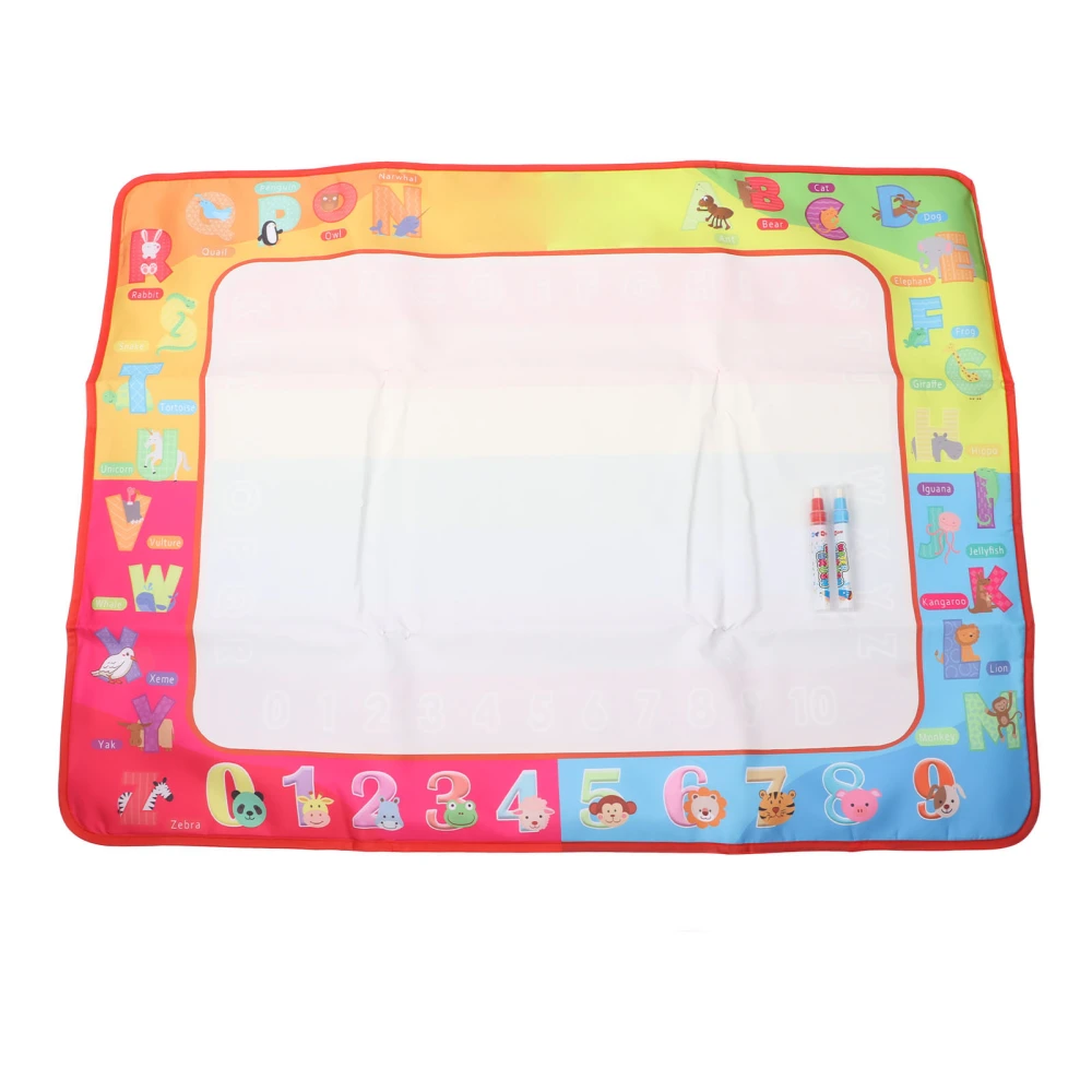 Kids Water Drawing Mat Reusable Large Water Painting Writing Mat with 2 Temperature Pen