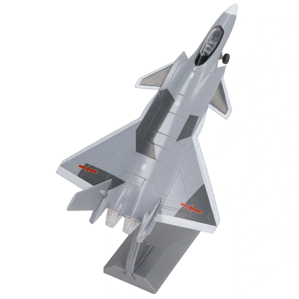 Pull Back Fighter Aircraft Toy Children Alloy Sound Light Diecast Airplane Model Toy Decoration Colllection Gray