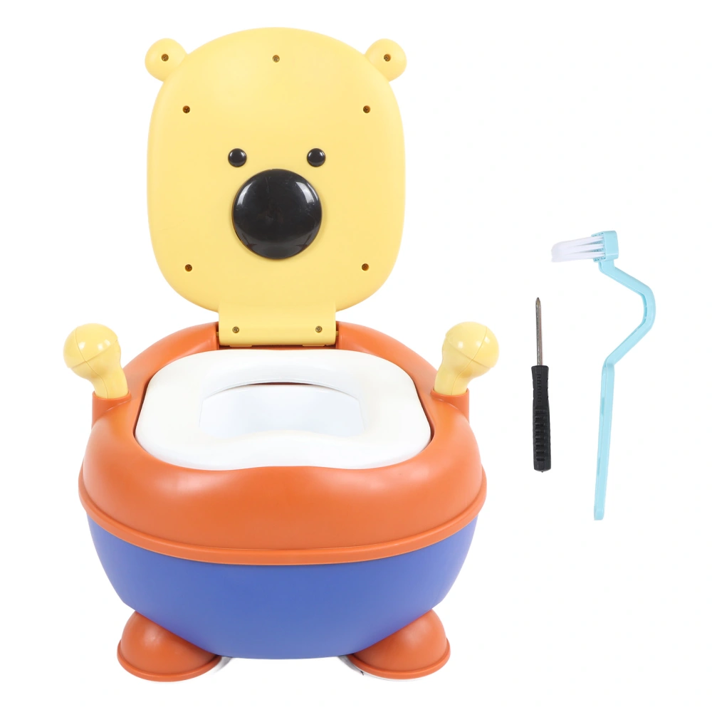 Toilet Training Potty Portable Plastic Toilet Seat Cute Cartoon Kids Potty for Travel Soft Cushion