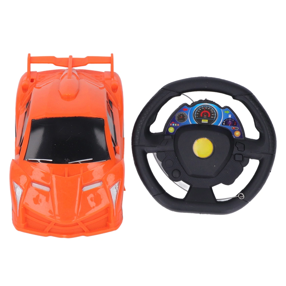 1:22 Remote Control Car Steering Wheel Electric Remote Simulation Car Model Toy for Kids Orange