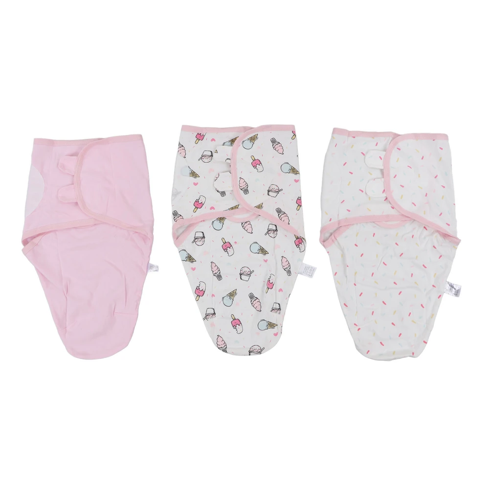 3PCS Baby Swaddle Blankets Newborn Adjustable Swaddles Sleep Sack Infant Swaddling Sleep Sack 0‑2 Months Type B