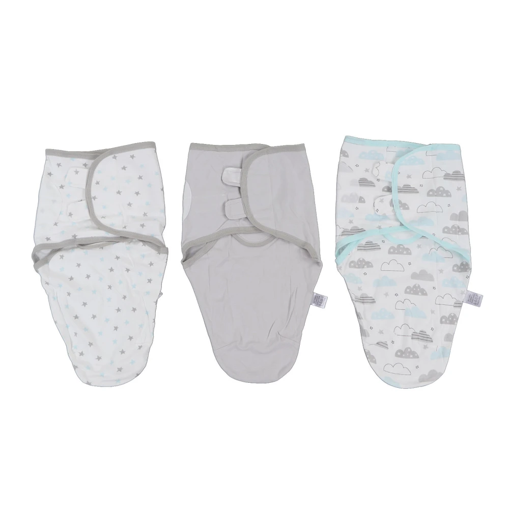 3PCS Baby Swaddle Blankets Newborn Adjustable Swaddles Sleep Sack Infant Swaddling Sleep Sack 0‑2 Months Type C