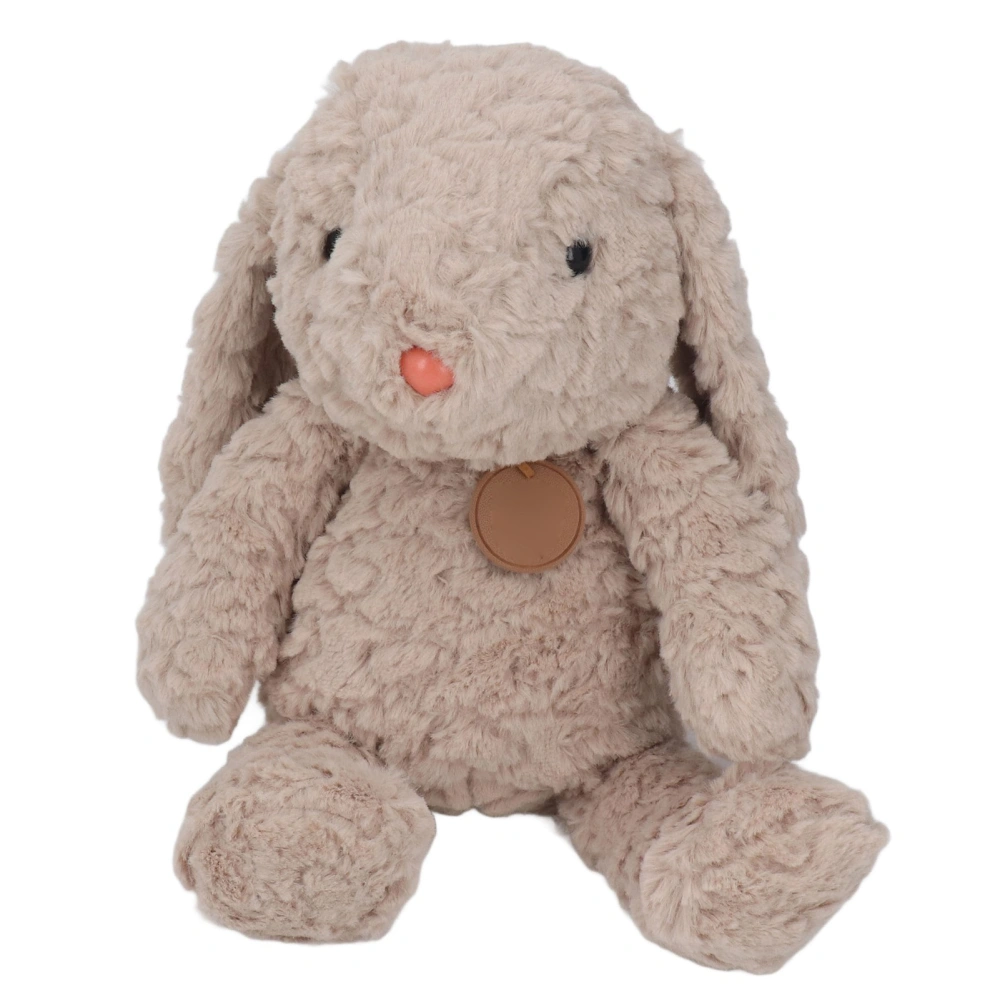 Rabbit Plush Toys Cute Soft Stuffed Stress Relief Plush Animal Doll for Bedding Kids Birthday Valentine Christmas Light Brown