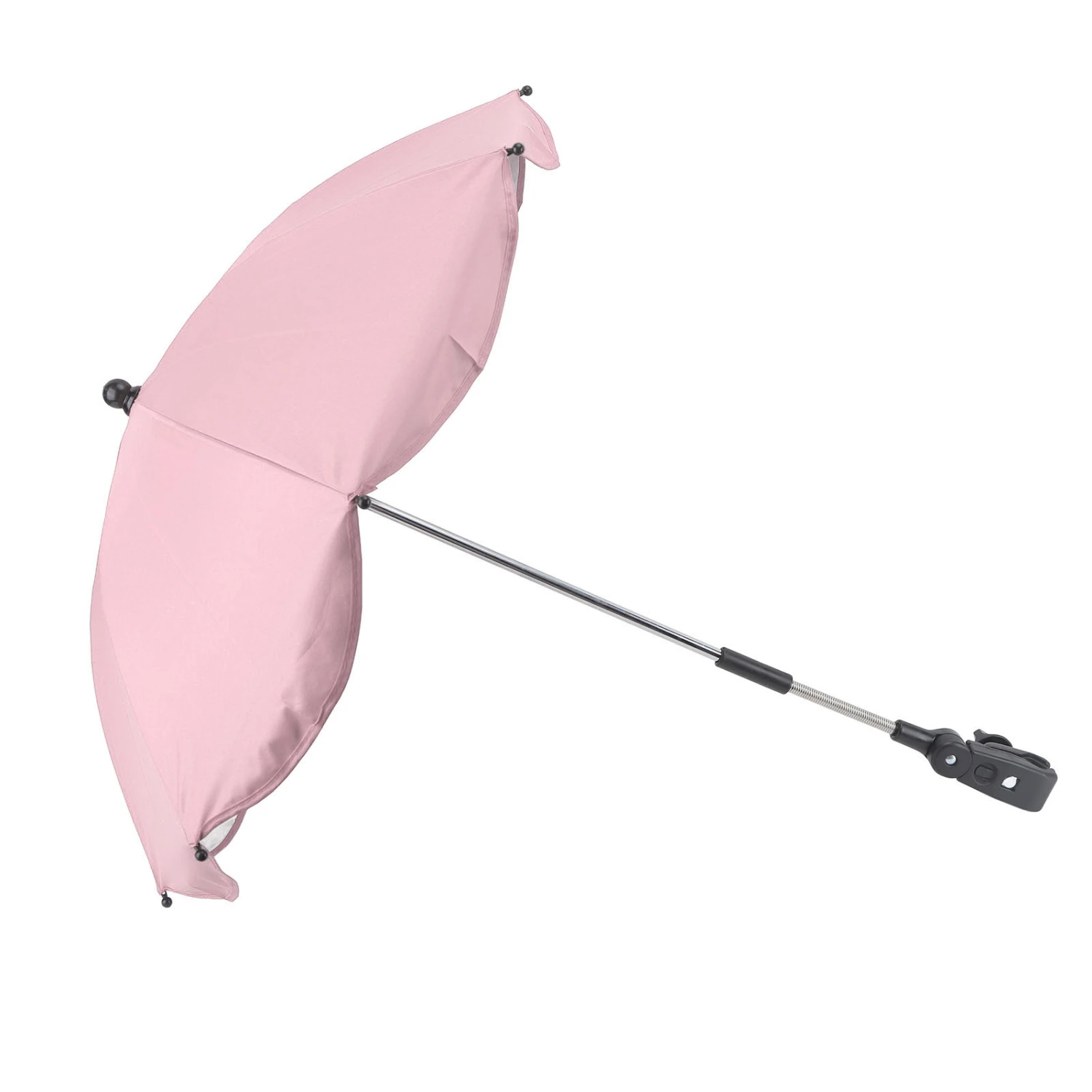 14in Universal Stroller Parasol with UV Protection Adjustable Baby Stroller Umbrella Pink (Silver Glue)
