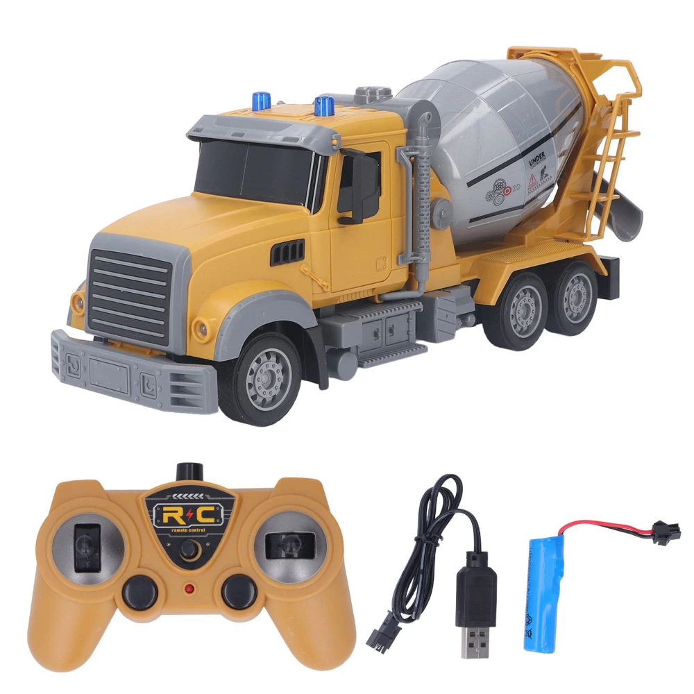 Cement Mixer Toy Truck High Simulation Remote Control RC Concrete Mixer Car Toy for Kids Children