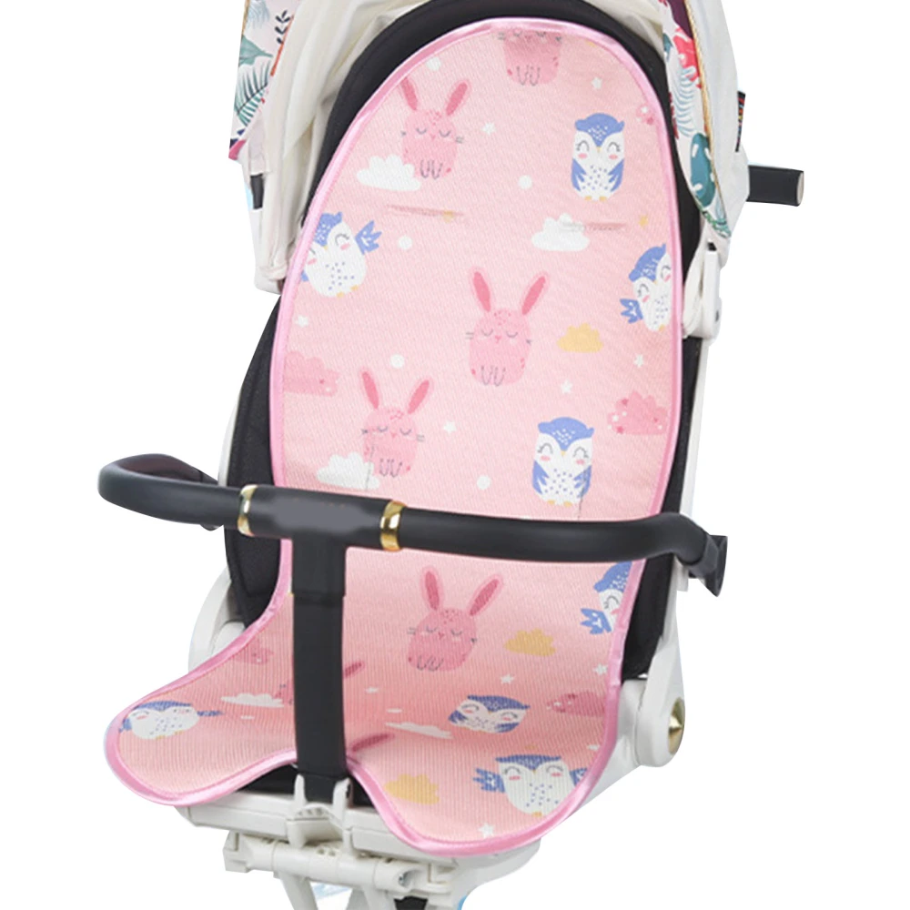 Baby Stroller Cool Pad Summer Ice Cooler Mat Breathable Sleeping Cushion Pad Liner for Stroller High Chair Pink