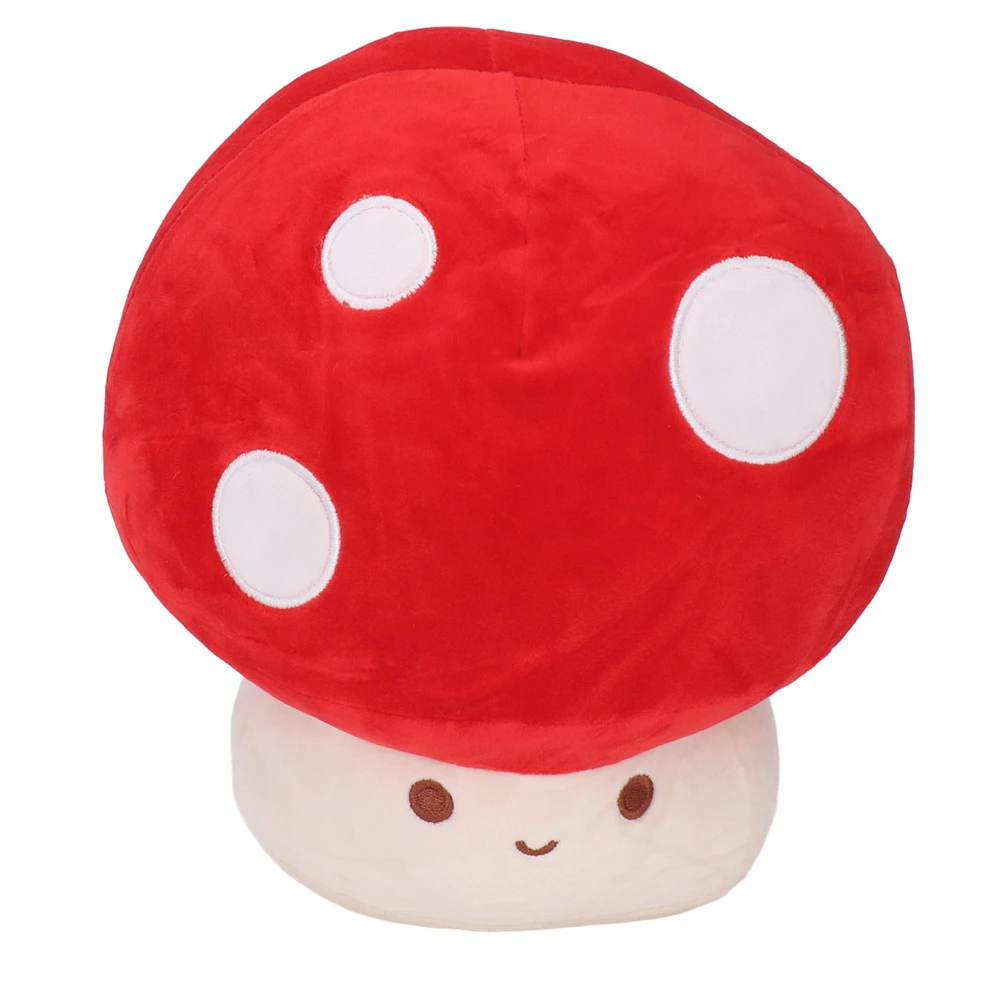 23cm Mushroom Plush Stuffed Toy Comfortable Soft Cute Mushroom Doll Pillow for Car Home Office Decoration