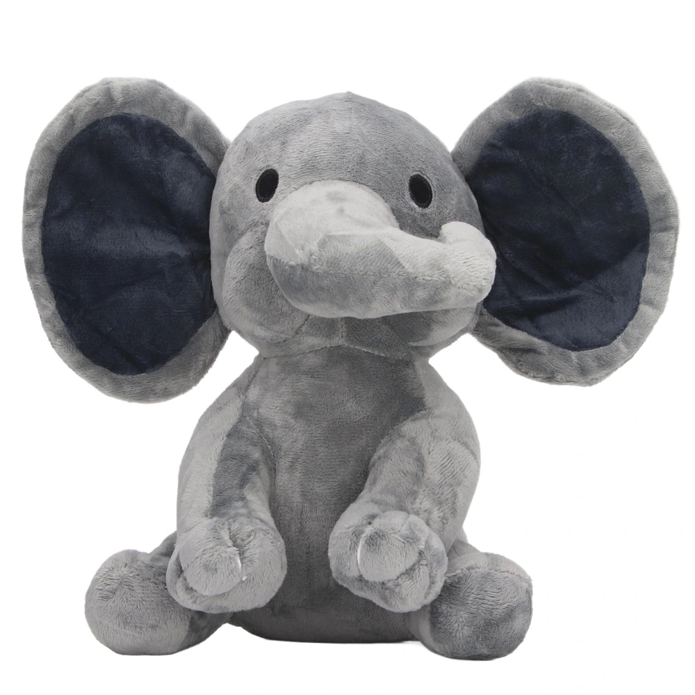 Elephant Plush Toy Multipurpose Cute Safe Comfortable Soft Fluffy Stuffed Animal Toy for Kids Home Decor Grey