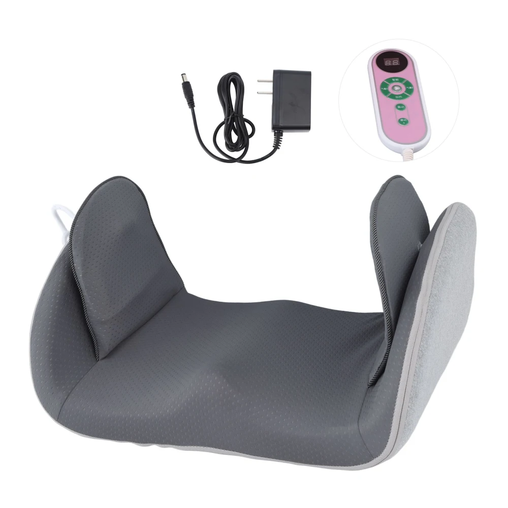 Electric Butt Massage Machine 9 Vibration 3 Heating Gasbag Kneading Hip Shaping Pelvic Massager 100‑240V Grey