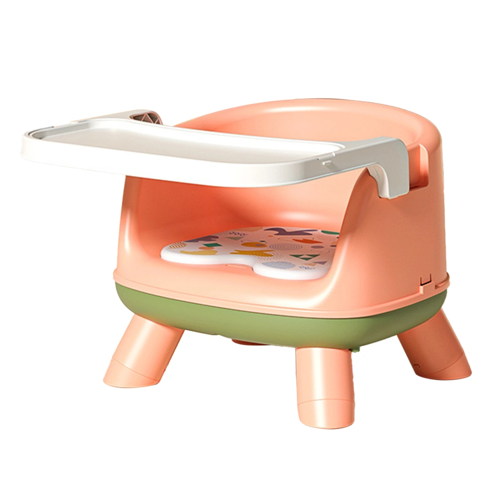 Baby Dining Table Chair Multifunctional Self Storing Tray Feeding Table Chair for Toddlers Pink