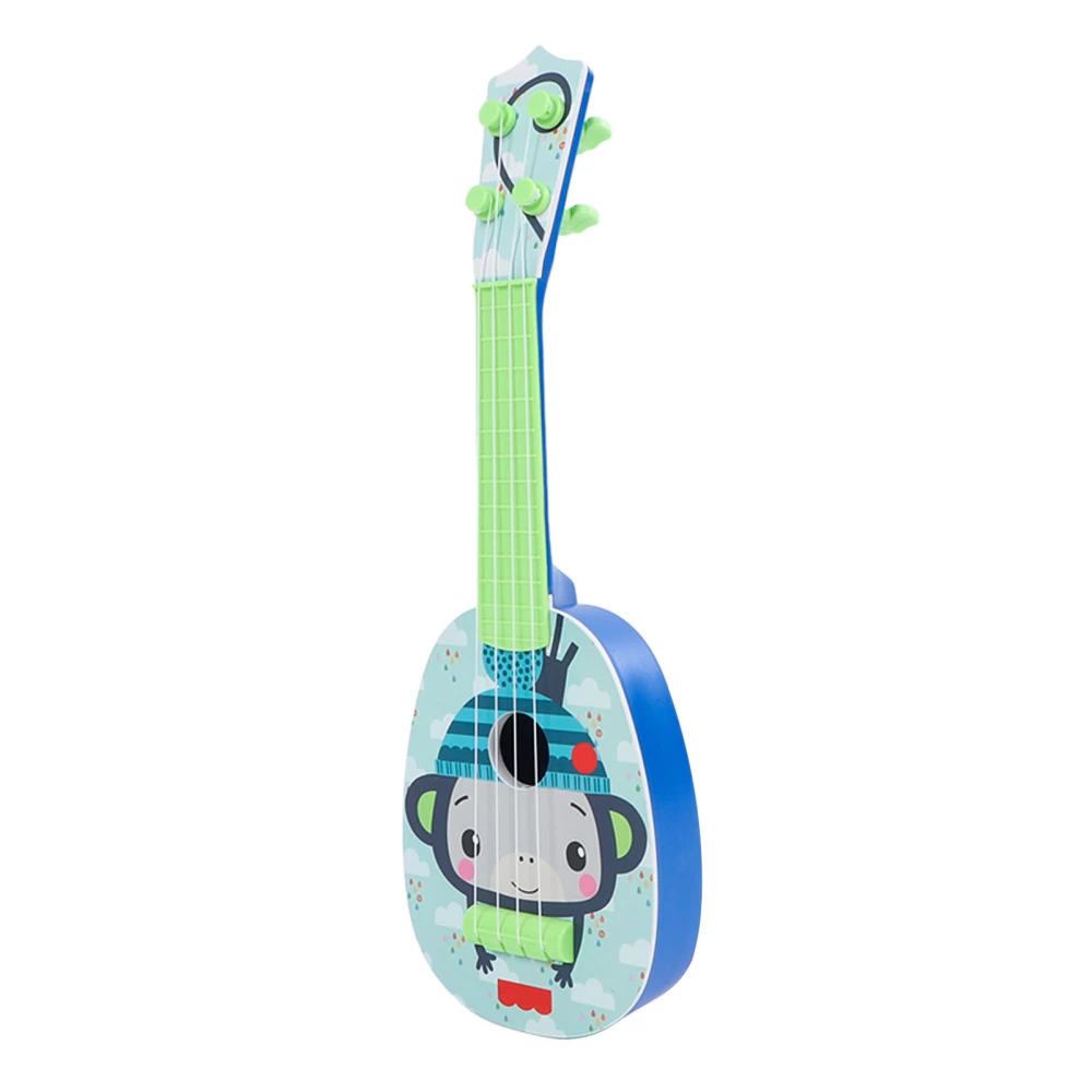 Kids Ukulele Toy 4 Strings Excellent Sound Simulated Guitar Musical Instrument for Beginners Type 2