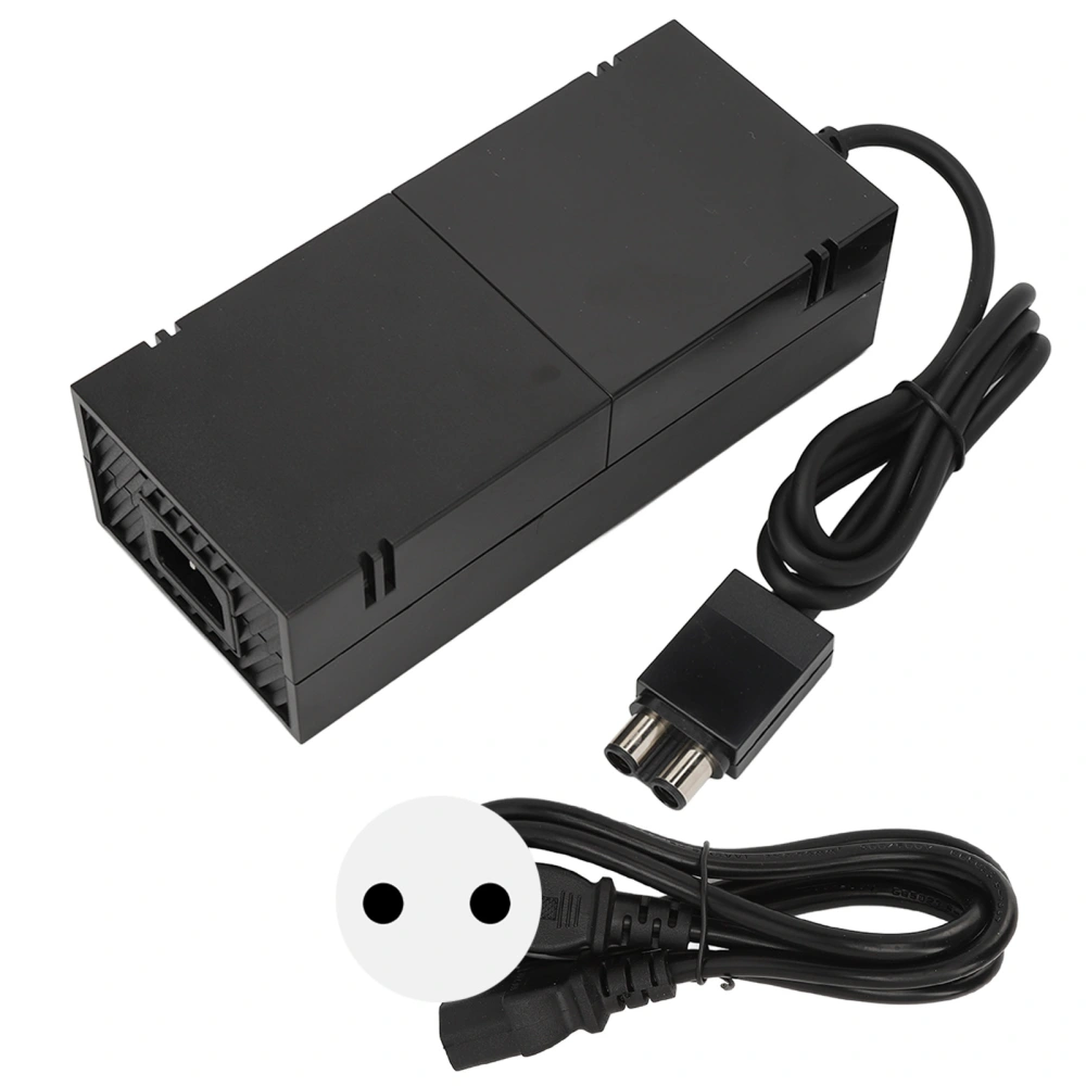 AC Power Supply Brick Adapter Low Noise Cord LED Indicator Light Power Supply for Xbox One Console 100‑240V EU Plug