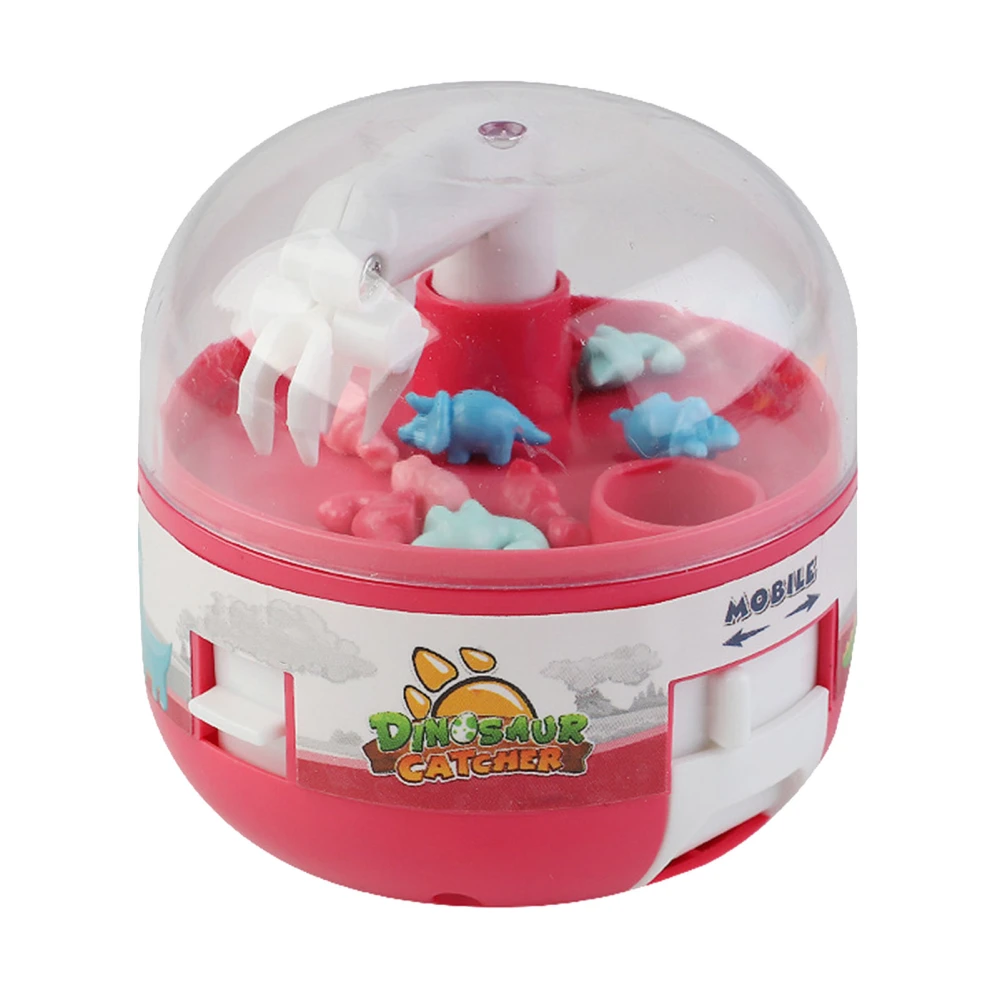 Kids Mini Doll Grabber Machine Improve Coordination Electric Dinosaur Grabber Game Toy Red