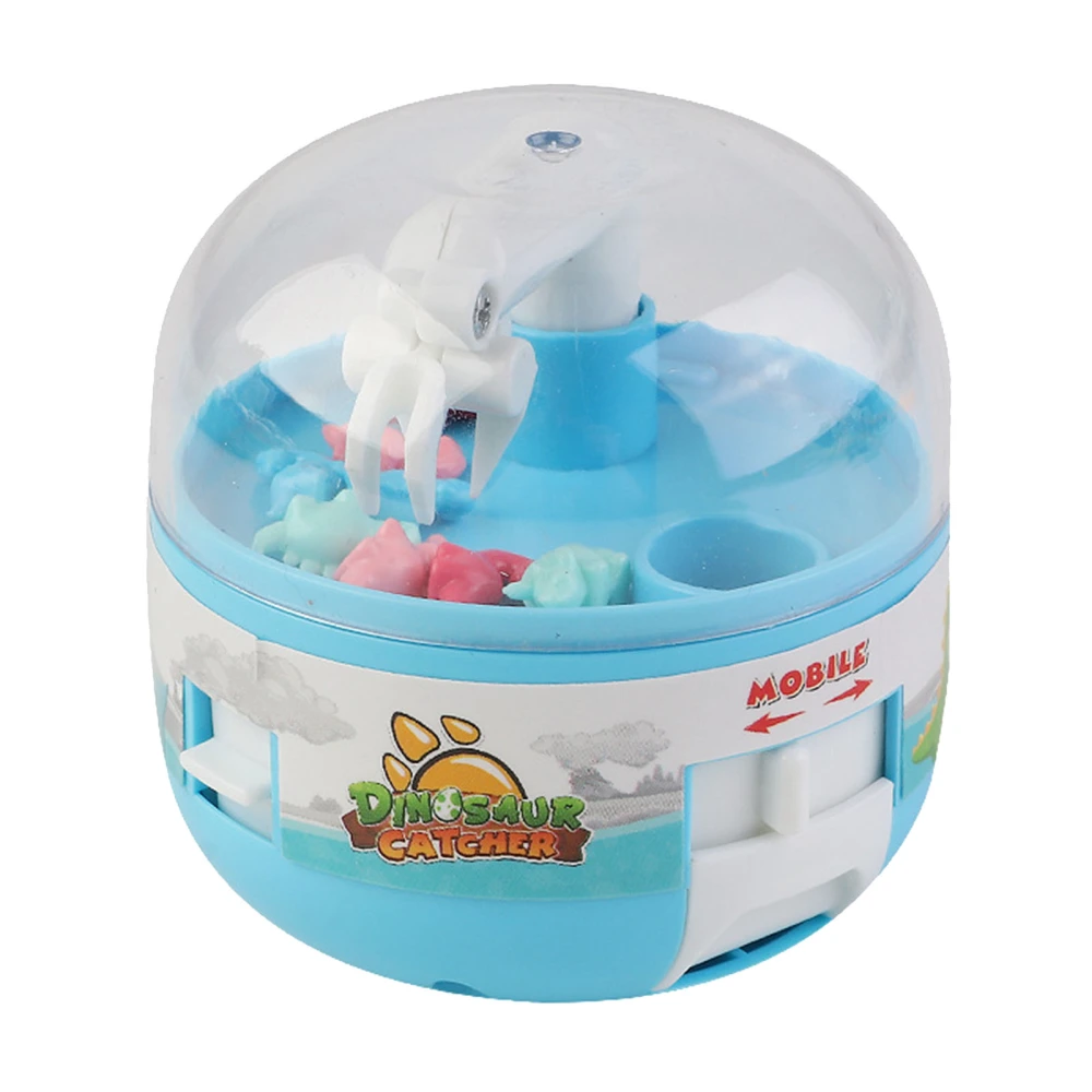 Kids Mini Doll Grabber Machine Improve Coordination Electric Dinosaur Grabber Game Toy Blue