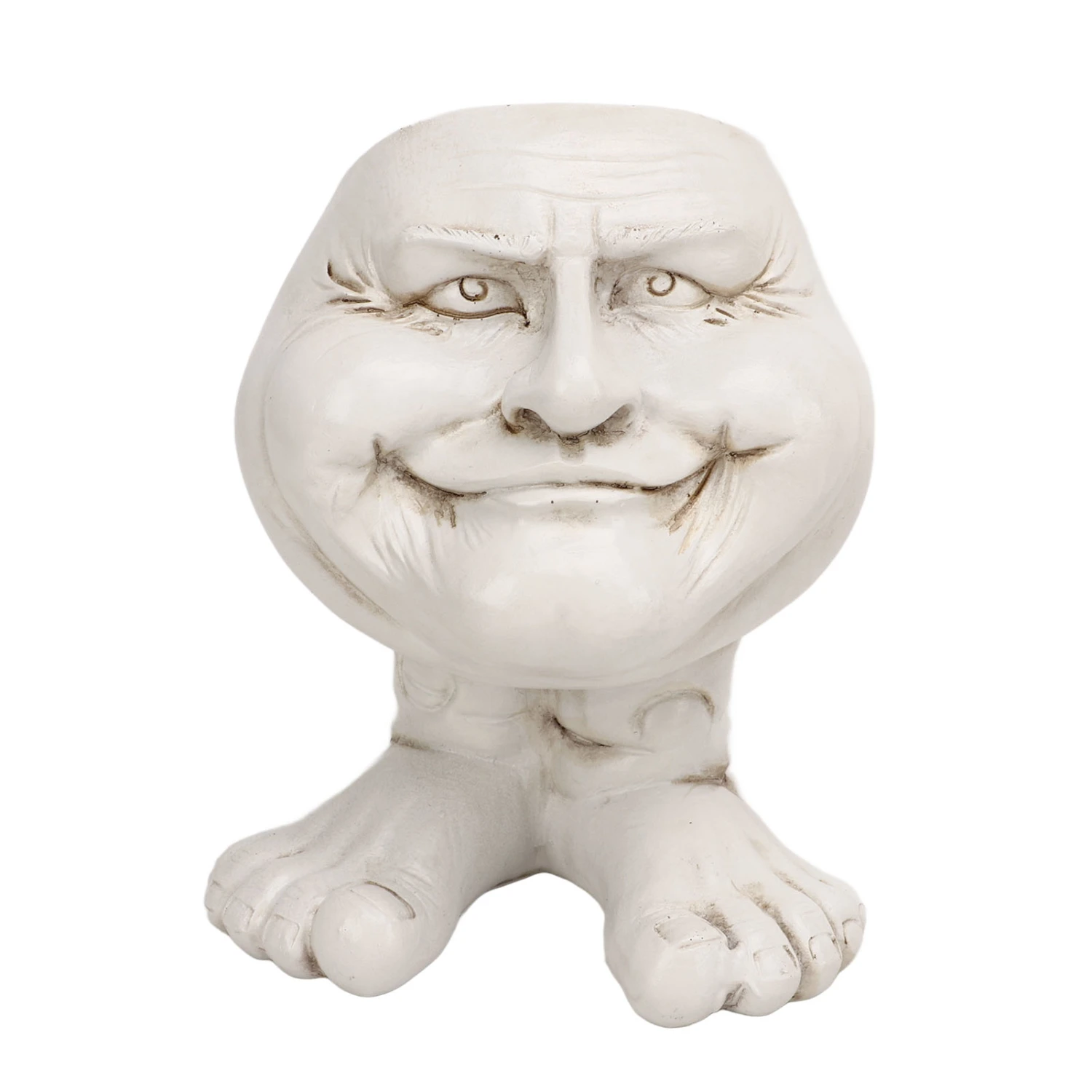 Face Statue Planter Unique Image Cute Funny Shape Personalized Waterproof Head Flower Pot for Garden Decoration Type3