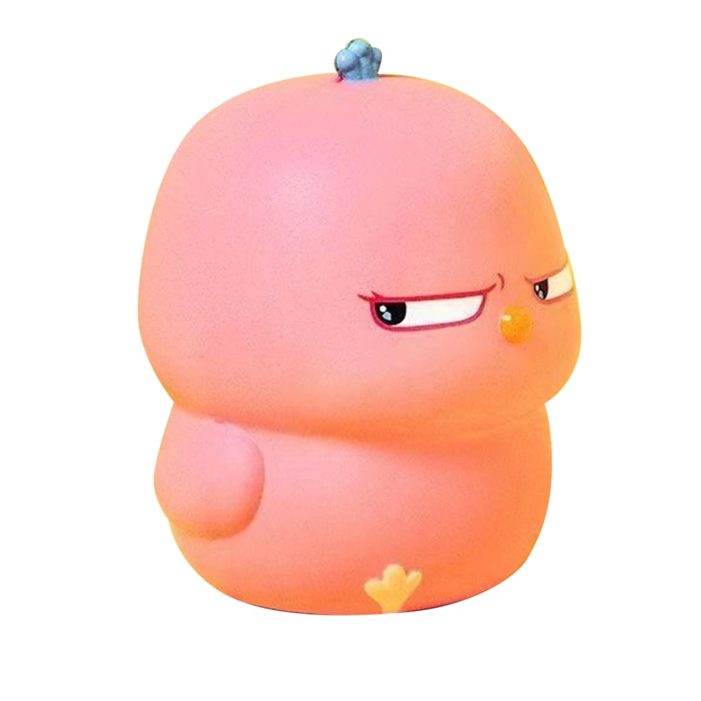 Squeeze Toy Cute Cartoon Small Chicken Shape Stress Relief Toy for Reducing Anxiety Pink