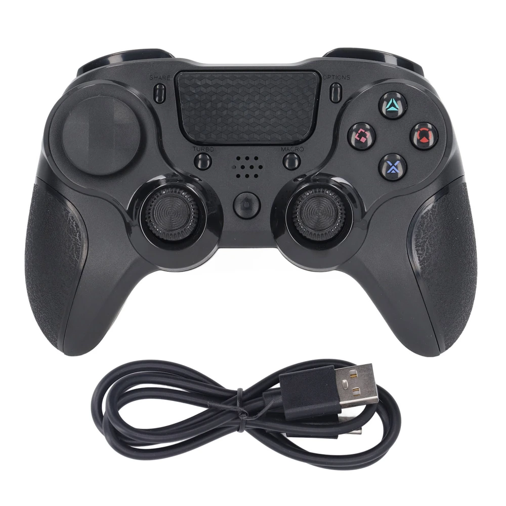 P913 Wireless Controller Six Axes Dual Vibration Sensitive Button Rocker Gamepad for PS4 PRO Black