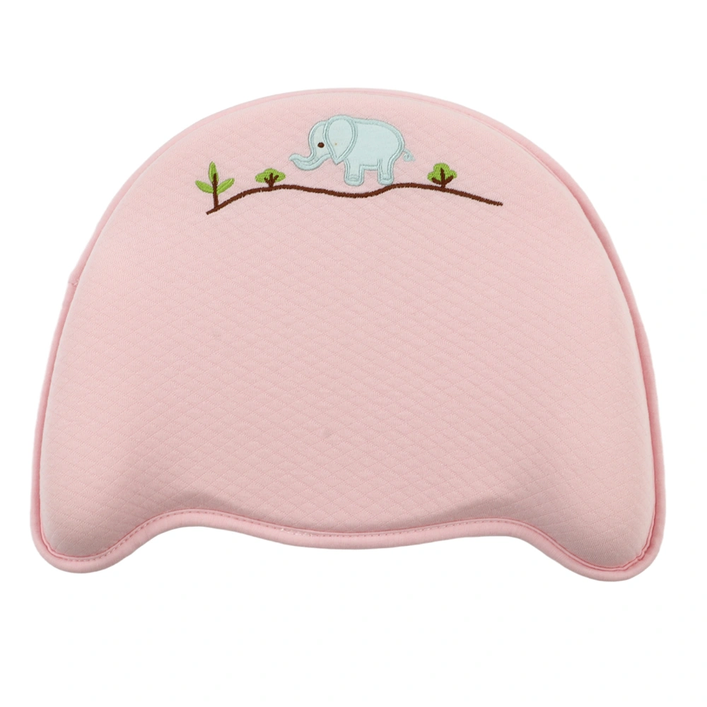 Baby Shaping Pillow Soft Breathable Ergonomic Prevent Flat Head Nursing Sleeping Pillow Pink 11.61 X 9.06 X 0.79in