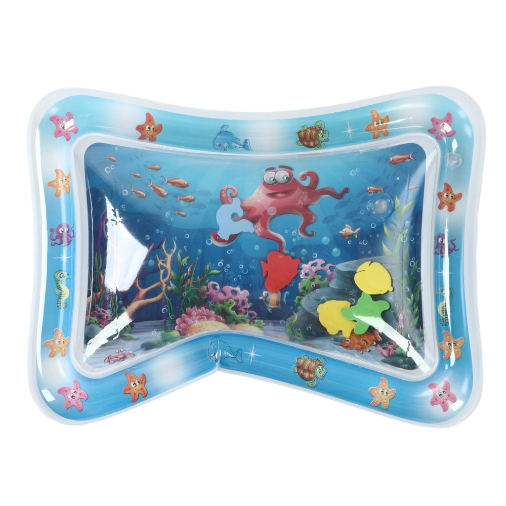 Baby Water Mat Inflatable Leakproof PVC Tummy Time Portable Water Playmat for Infant Toddler Octopus Style