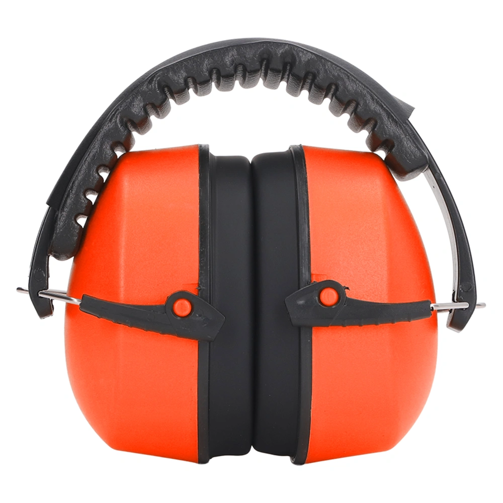 Baby Ear Muffs Noise Blocking Hearing Protection Free Rotation Infant Headphone for Sleeping Orange