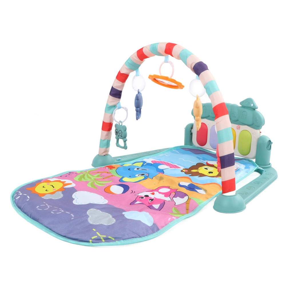 Baby Gym Playmat Piano Improve Motor Skill Sensory Stimulation Learning Light Musical Kick Play Piano Mat Ultramarine