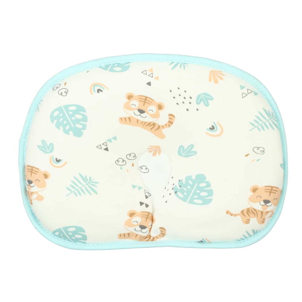 Cute Cartoon Cotton Baby Shaping Pillow Memory Foam Ergonomic Breathable Newborn Pillow for Sleep Tiger