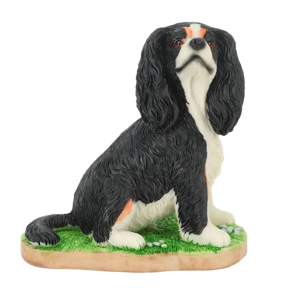 Hound Dog Model Lifelike High Simulation Resin Animal Model Toy for Collection Decoration